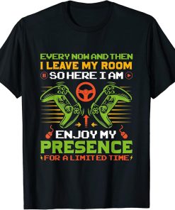 Every Now And Then I Leave My Room Funny Gaming Gamer T-Shirt