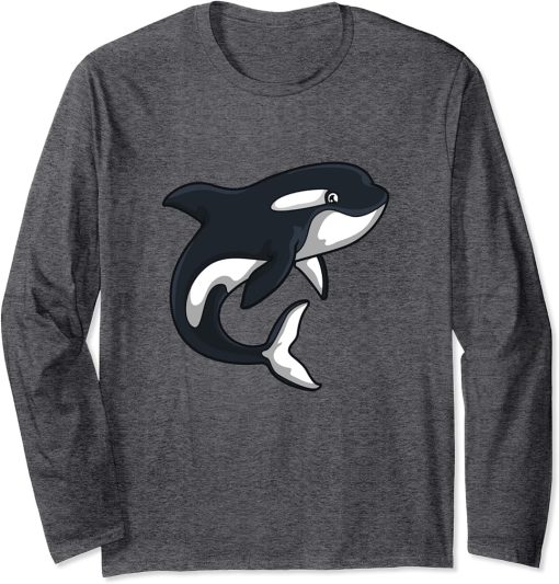 Whale Graphic Gifts Orca Killer Whale Marine Biology Long Sleeve T-Shirt